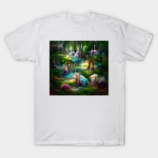 Elven Fantasy Conceptualized Forest T-Shirt